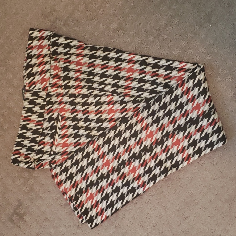 NWT NY&Co/ Seventh Ave Plaid Ponte Knit Pants-Size Large-Tall